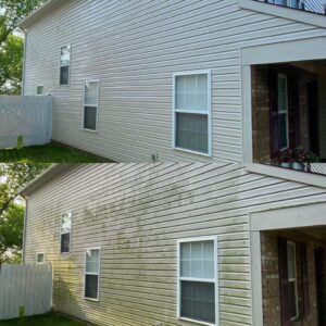 House Washing Before and After in Indianapolis